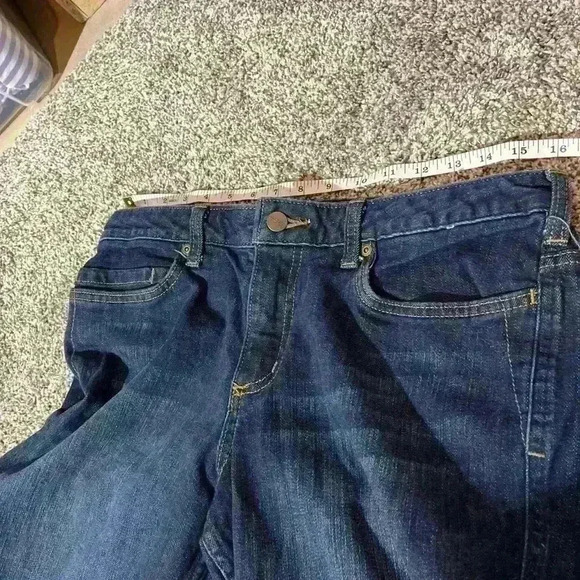 Carhartt Original Fit Straight Leg Jeans Womens 10 Short Dark Wash Blue Workwear - Picture 6 of 9